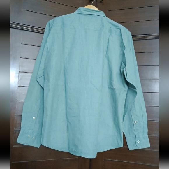 Westport Authentic Sports casual Men's Green Printed Custom Fit Cotton Shirt - Picture 2 of 7